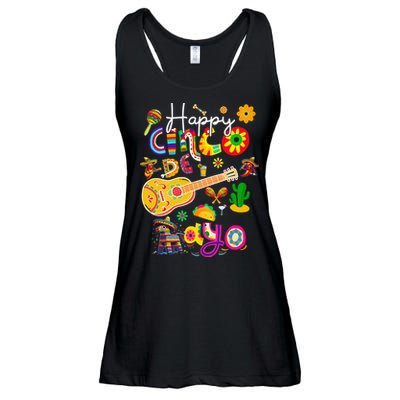 Happy Cinco De Mayo Fiesta Mexican Party 5 De Mayo Women Ladies Essential Flowy Tank