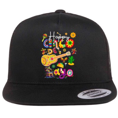 Happy Cinco De Mayo Fiesta Mexican Party 5 De Mayo Women Flat Bill Trucker Hat