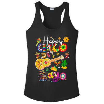 Happy Cinco De Mayo Fiesta Mexican Party 5 De Mayo Women Ladies PosiCharge Competitor Racerback Tank