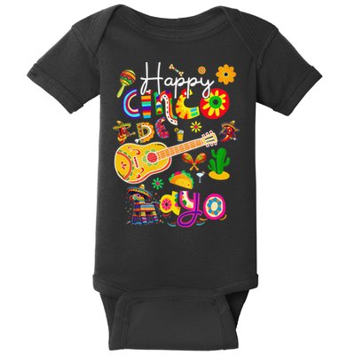 Happy Cinco De Mayo Fiesta Mexican Party 5 De Mayo Women Baby Bodysuit