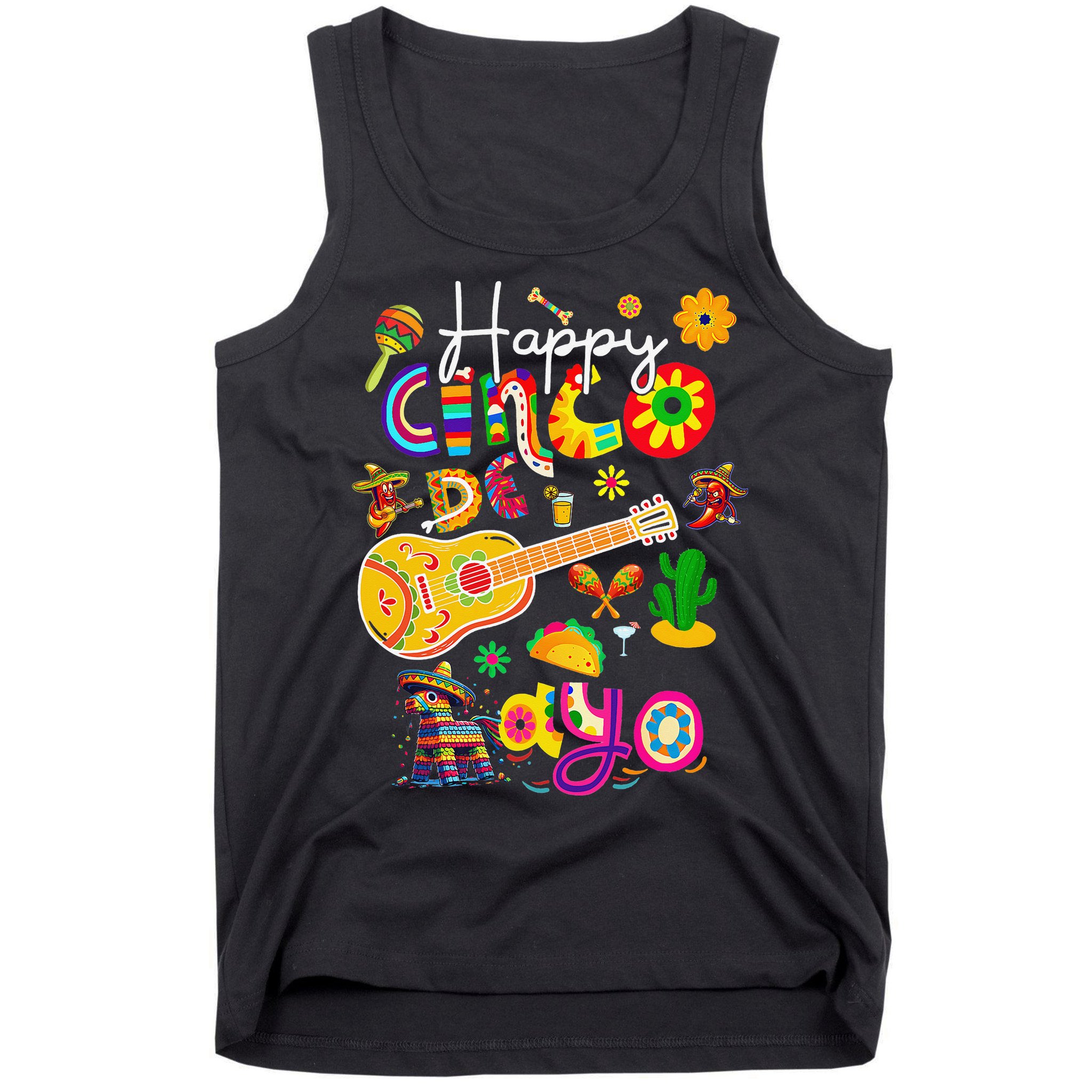 Happy Cinco De Mayo Fiesta Mexican Party 5 De Mayo Women Tank Top