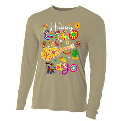 Happy Cinco De Mayo Fiesta Mexican Party 5 De Mayo Women Cooling Performance Long Sleeve Crew