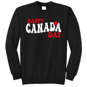 Happy Canada Day Maple Canadian Canada Pride Flag Patriotic Tall Sweatshirt