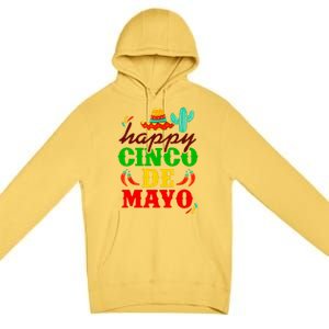 Happy Cinco De Mayo Celebration Premium Pullover Hoodie