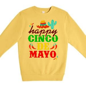 Happy Cinco De Mayo Celebration Premium Crewneck Sweatshirt