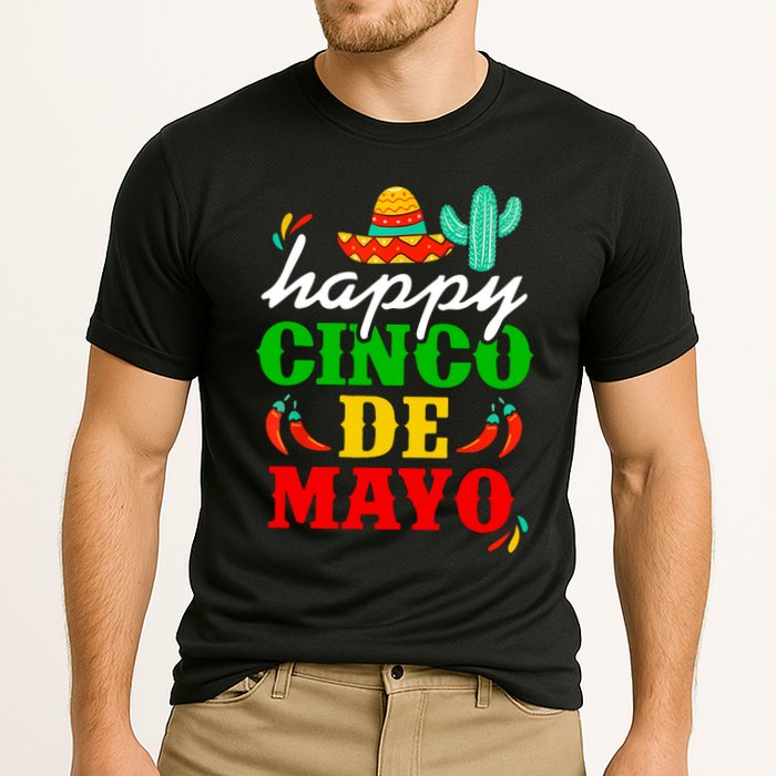 Happy Cinco De Mayo Celebration Cooling Performance Crew T-Shirt