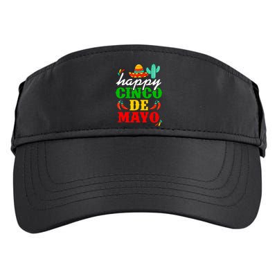 Happy Cinco De Mayo Celebration Adult Drive Performance Visor