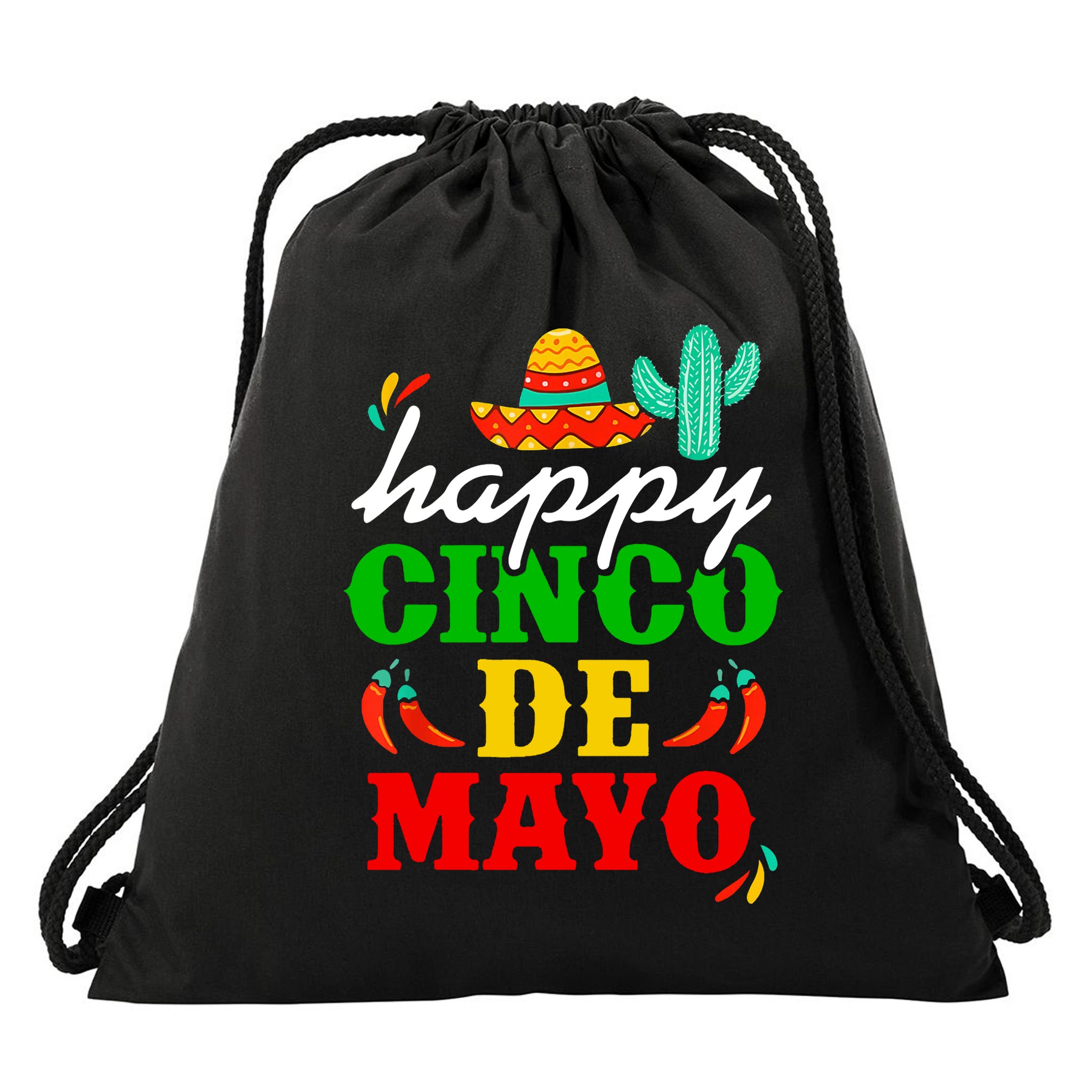 Happy Cinco De Mayo Celebration Drawstring Bag