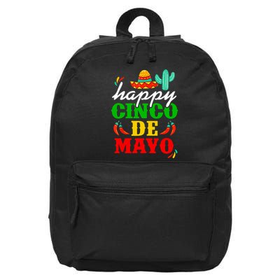 Happy Cinco De Mayo Celebration 16 in Basic Backpack