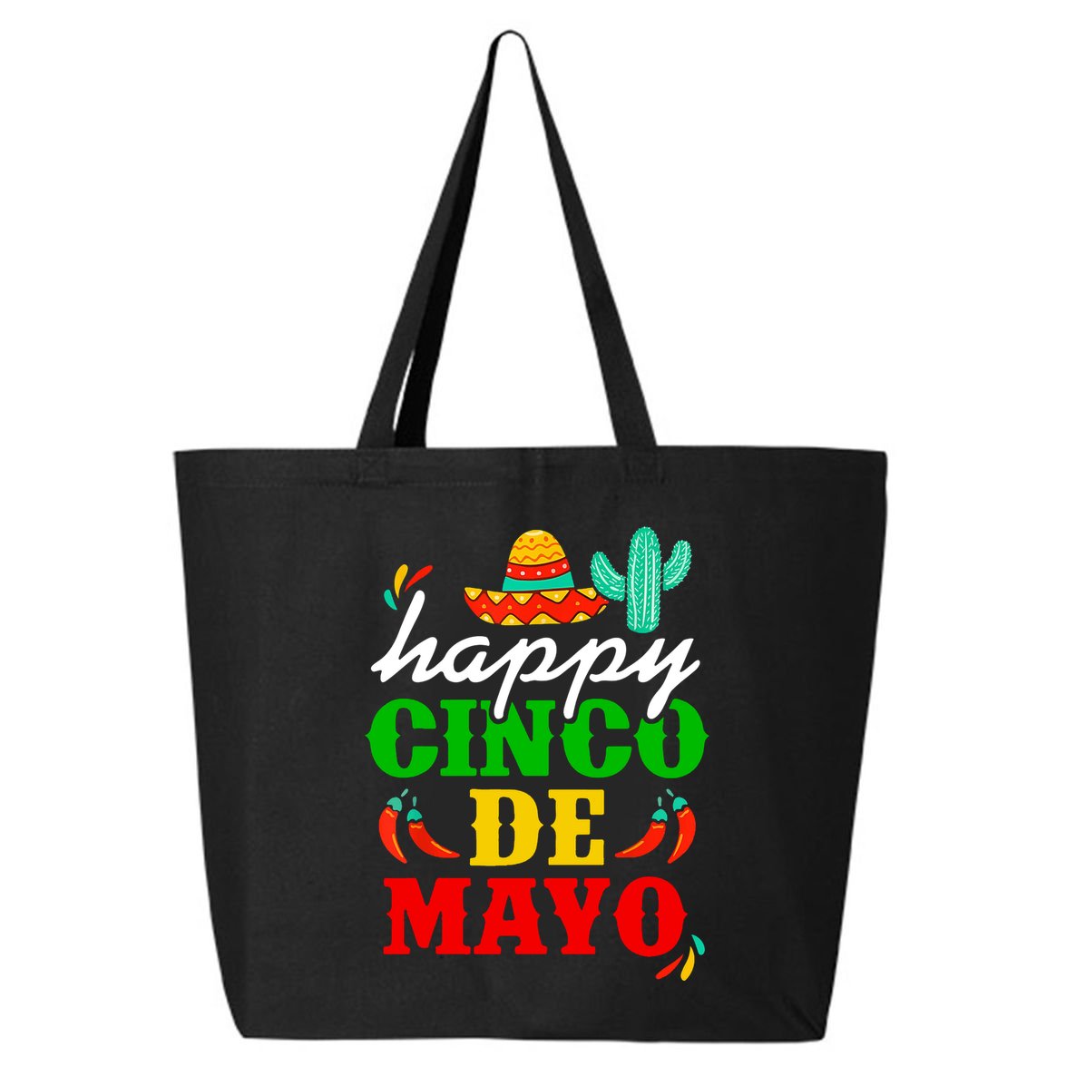 Happy Cinco De Mayo Celebration 25L Jumbo Tote