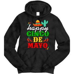 Happy Cinco De Mayo Celebration Tie Dye Hoodie