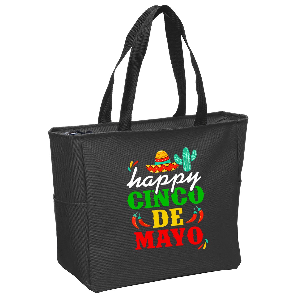 Happy Cinco De Mayo Celebration Zip Tote Bag