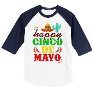 Happy Cinco De Mayo Celebration Baseball Sleeve Shirt