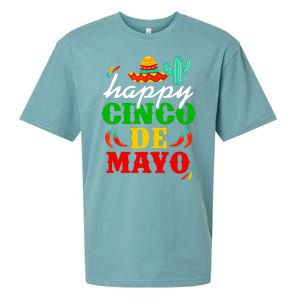 Happy Cinco De Mayo Celebration Sueded Cloud Jersey T-Shirt