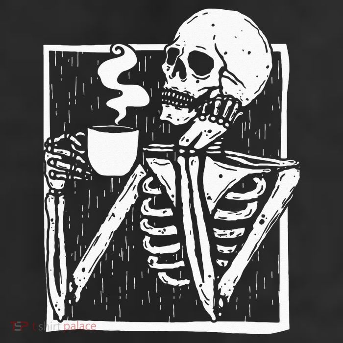 Halloween Coffee Drinking Skeleton Skull 11oz C Handle Ceramic Mug