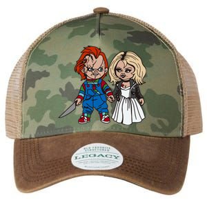 Horror Character Doll And Tiffany Halloween Matching Couple Legacy Tie Dye Trucker Hat