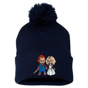 Horror Character Doll And Tiffany Halloween Matching Couple Pom Pom 12in Knit Beanie