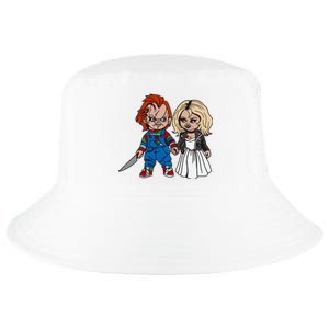 Horror Character Doll And Tiffany Halloween Matching Couple Cool Comfort Performance Bucket Hat