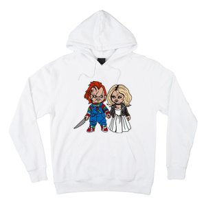 Horror Character Doll And Tiffany Halloween Matching Couple Hoodie