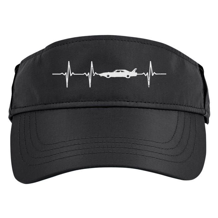 Heartbeat Car Drag Race Pulse Strip Driver Racing Racer Gift Adult Drive Performance Visor
