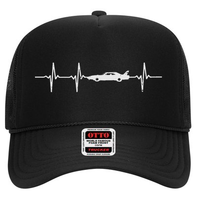 Heartbeat Car Drag Race Pulse Strip Driver Racing Racer Gift Hat
