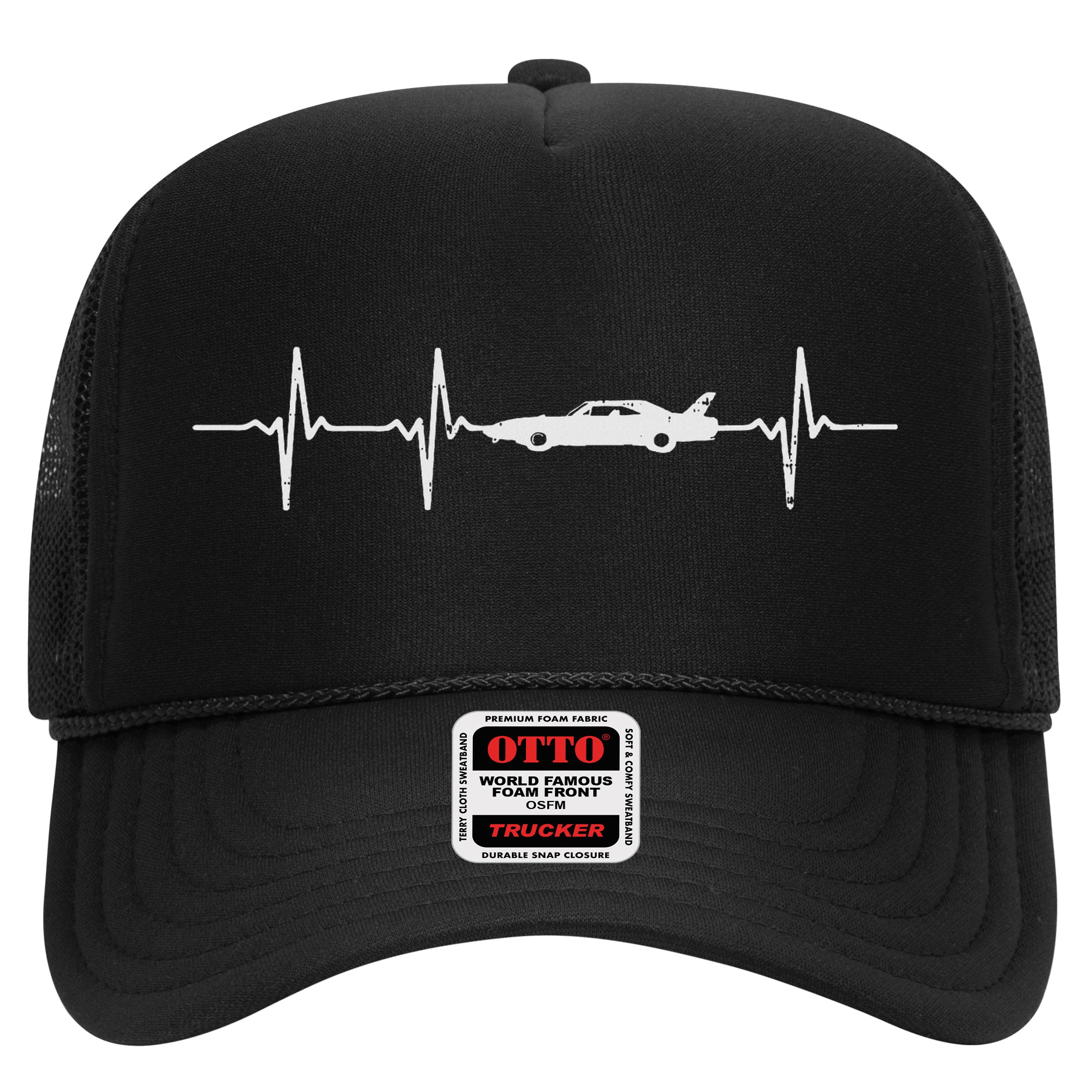 Heartbeat Car Drag Race Pulse Strip Driver Racing Racer Gift Hat