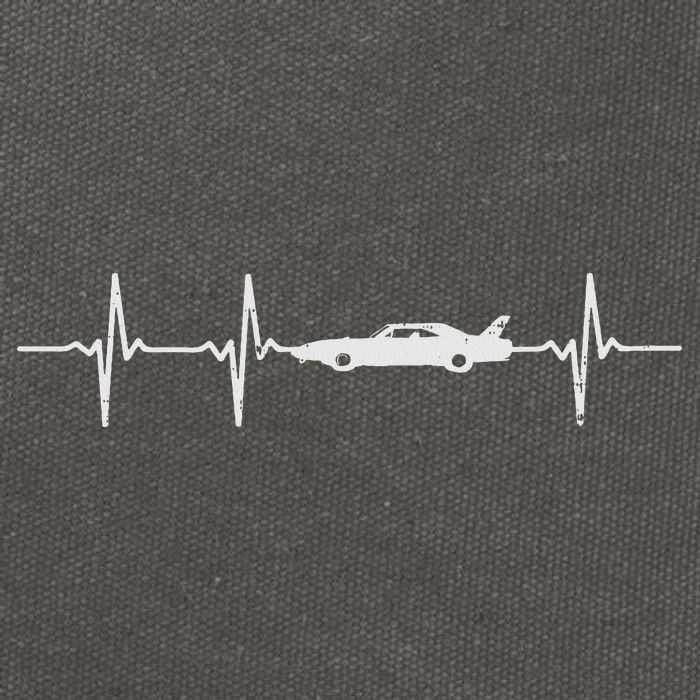 Heartbeat Car Drag Race Pulse Strip Driver Racing Racer Gift Cotton Canvas Backpack