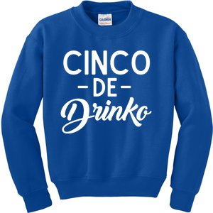 Happy Cinco De O Funny Mexican Tequila Ing De Mayo Gift Kids Sweatshirt