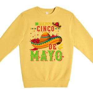 Happy Cinco De Mayo Premium Crewneck Sweatshirt