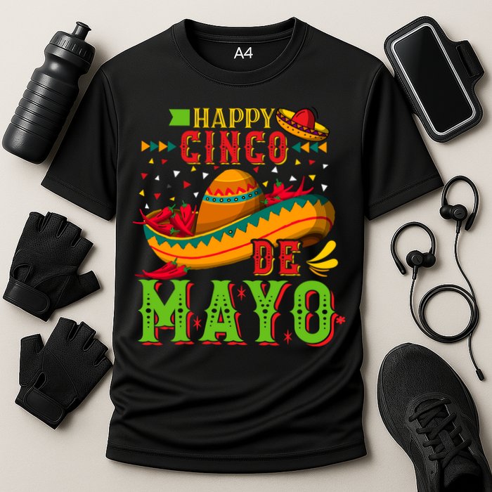 Happy Cinco De Mayo Cooling Performance Crew T-Shirt