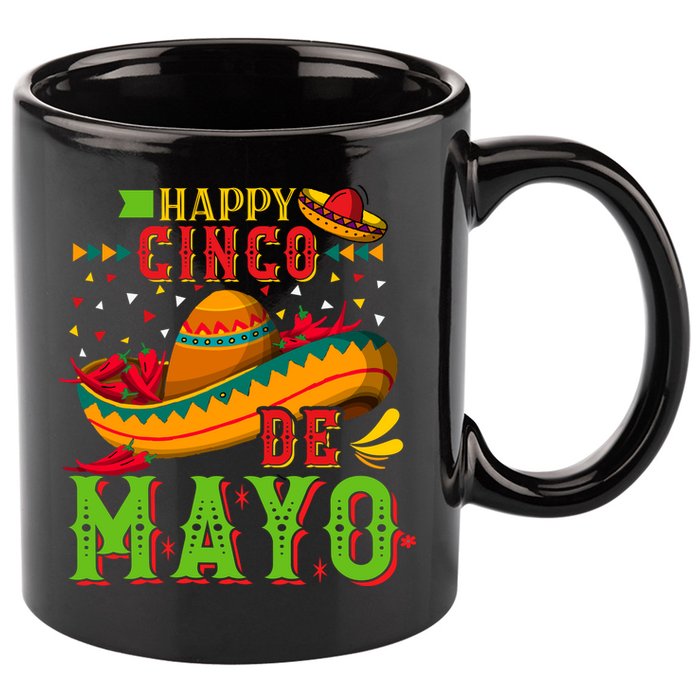 Happy Cinco De Mayo 11oz C Handle Ceramic Mug