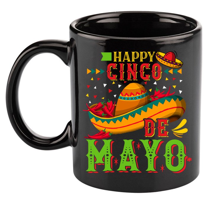 Happy Cinco De Mayo 11oz C Handle Ceramic Mug