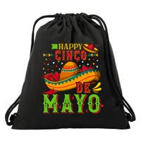 Happy Cinco De Mayo Drawstring Bag