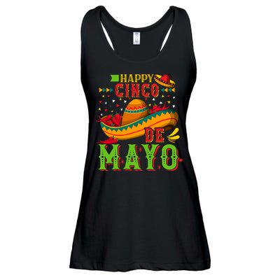 Happy Cinco De Mayo Ladies Essential Flowy Tank