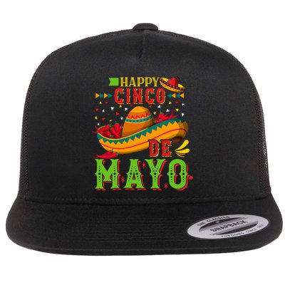 Happy Cinco De Mayo Flatbill Hat