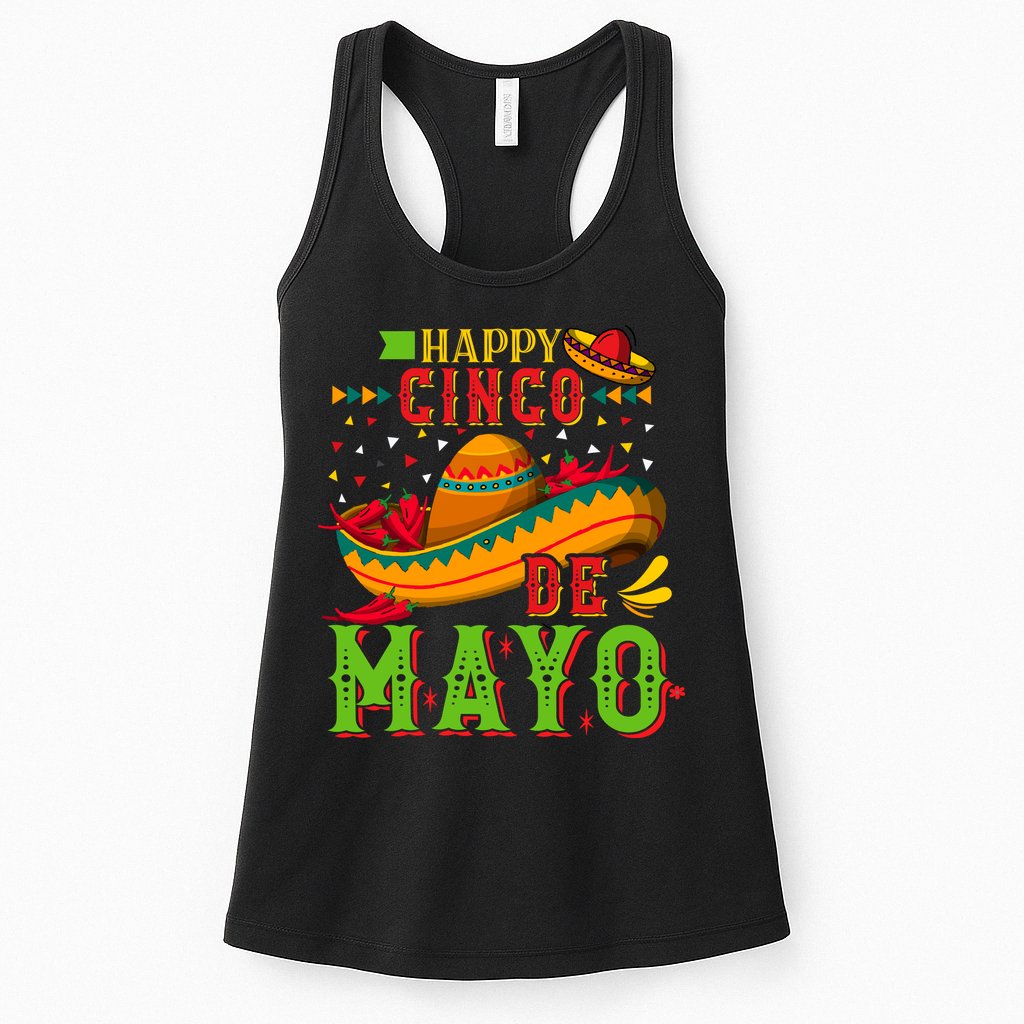 Happy Cinco De Mayo Womens Tank Top