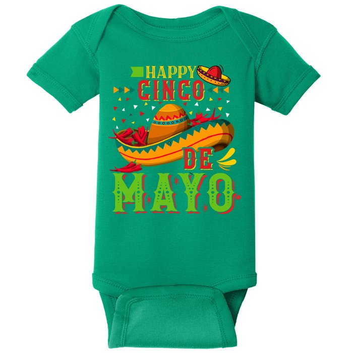 Happy Cinco De Mayo Baby Bodysuit