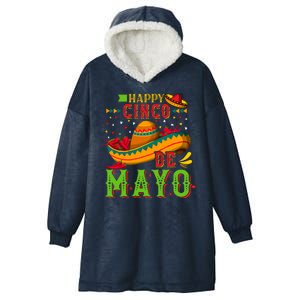 Happy Cinco De Mayo Hooded Wearable Blanket