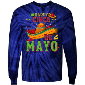 Happy Cinco De Mayo Tie-Dye Long Sleeve Shirt