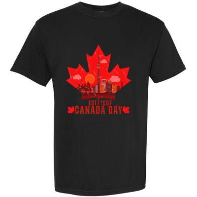 Happy Canada Day Cool Design Canada Maple For Women Men Kids Garment-Dyed Heavyweight T-Shirt