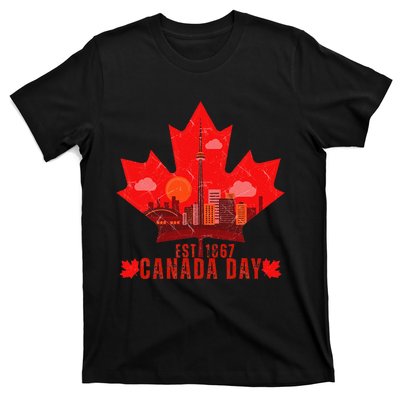 Happy Canada Day Cool Design Canada Maple For Women Men Kids T-Shirt