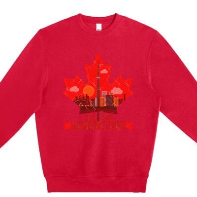 Happy Canada Day Cool Design Canada Maple For Women Men Kids Premium Crewneck Sweatshirt