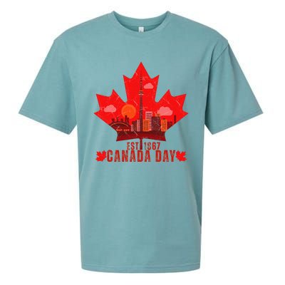 Happy Canada Day Cool Design Canada Maple For Women Men Kids Sueded Cloud Jersey T-Shirt