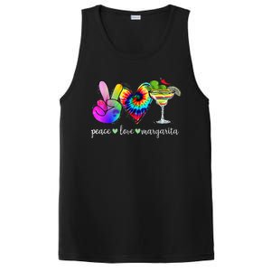 Happy Cinco De Mayo Peace Love Margarita Tie Dye Mexican PosiCharge Competitor Tank