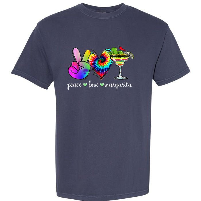 Happy Cinco De Mayo Peace Love Margarita Tie Dye Mexican Garment-Dyed Heavyweight T-Shirt