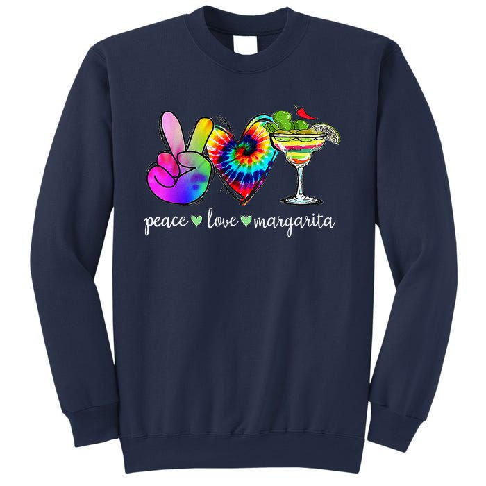 Happy Cinco De Mayo Peace Love Margarita Tie Dye Mexican Sweatshirt