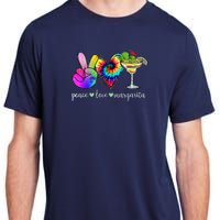 Happy Cinco De Mayo Peace Love Margarita Tie Dye Mexican Adult ChromaSoft Performance T-Shirt