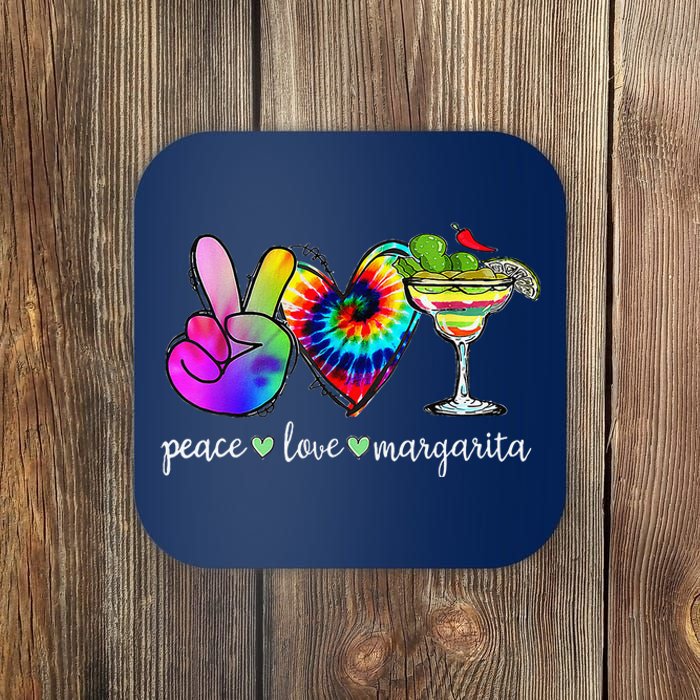 Happy Cinco De Mayo Peace Love Margarita Tie Dye Mexican Coaster