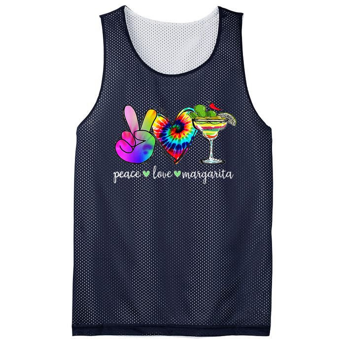 Happy Cinco De Mayo Peace Love Margarita Tie Dye Mexican Mesh Reversible Basketball Jersey Tank