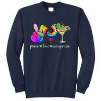 Happy Cinco De Mayo Peace Love Margarita Tie Dye Mexican Tall Sweatshirt